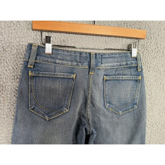 Paper Denim & Cloth Jeans Womens Size 25 Horizon Blue Denim Boot Cut 32" Inseam - Picture 4 of 12